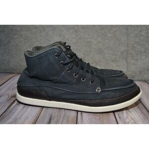 OluKai Nalukai Kapa Boots Mens 10 Blue Chukka Lace Up Lined Casual 10377-4019